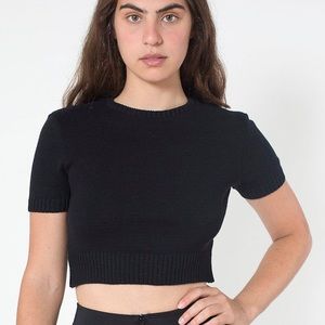 American Apparel Knitted Classic Crop Tee
